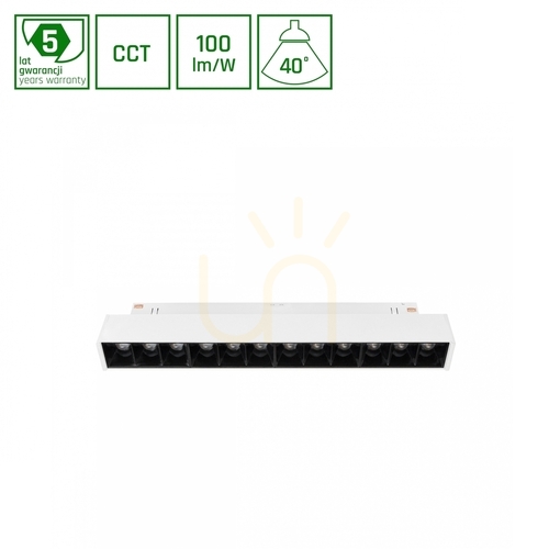 Verifica Sistem Shift Smart Grid S corp de iluminat liniar 220x23x42 12W 40st alb CCT/Dim 5 ani garanție.