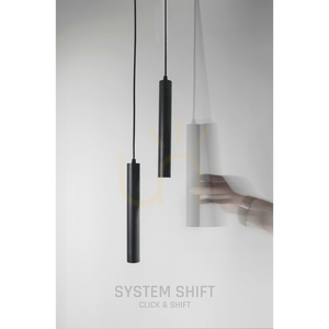 Sistem Shift Smart Hangit Suspensie lampă 40x297 (cablu 900mm) 12W 25st negru CCT/Dim 5 ani garanție. small 1