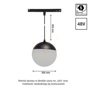 Sistem Shift Smart Globe P Suspensie Fi100 (cablu 815mm) 6W 165st negru CCT/Dim 5 ani garanție. 5 Sistem Shift Smart Globe P Suspensie Fi100 (cablu 815mm) 6W 165st negru CCT/Dim 5 ani garanție. small 5