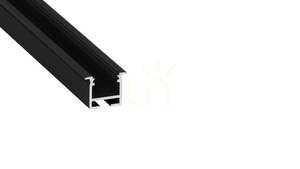 Profil LED Lumines inFLEXA 1 m, negru, încastrat, 21 × 16 mm, bandă până la 12 mm small 0