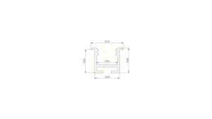 Profil LED flexibil încastrat Lumines inFLEXA, brut 2,02 m 10-1130-20 small 1