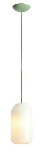 Verifica Lampă suspendată Aldex Flask Sage M 19 cm metal și sticlă 8500G32_M