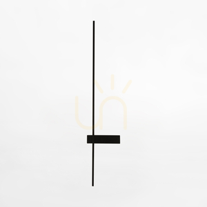 Lampă de perete ARCO W4100-90BK-II negru 1xLED small 0