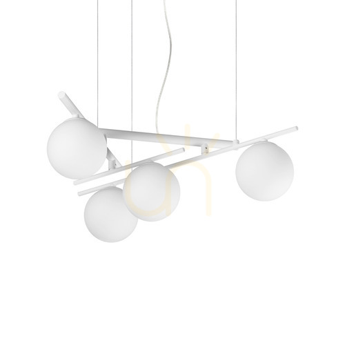 Verifica Lustră suspendată Ideallux ATLAS albă 4xG9 Ø62 cm 352046