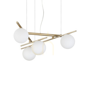 Lustră suspendată Ideallux Atlas Gold 4xG9 sticlă metal 62 cm 365107 small 0
