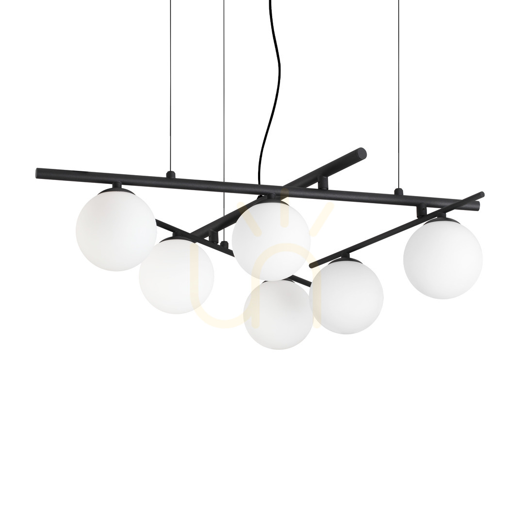 Verifica Lustră suspendată Ideallux ATLAS 365114 negru 6xG9 Ø80 cm Lustră suspendată Ideallux ATLAS 365114 negru 6xG9 Ø80 cm