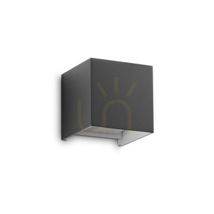 Lampă de perete exterior Ideallux ATOM 366791 antracit LED 12W IP54 4000K Ø10 cm small 0