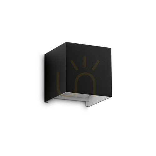 Verifica Aplica exterior Ideallux ATOM antracit LED 12W 4000K IP54 rotunda 10 cm 366845