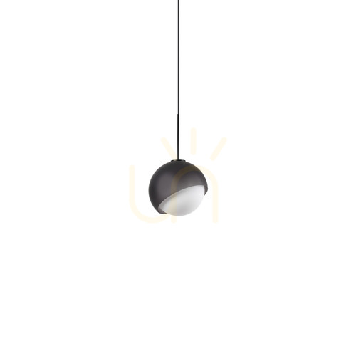 Verifica Lampă suspendată Ideallux Bloom negru sticlă G9 Ø11,5 cm 366630