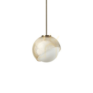 Lustră suspendată Ideallux BLOOM alamă sticlă E27 Ø22 cm 366661 small 0