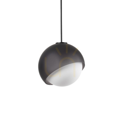 Verifica Lustră suspendată Ideallux Bloom negru sticlă 30 cm E27 366692