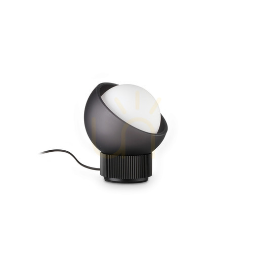 Verifica Lampă de masă Ideallux BLOOM negru sticlă metal Ø11,5 cm 366517