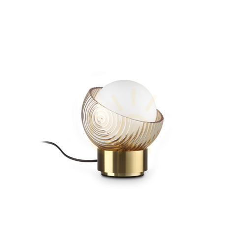 Verifica Lampă de masă Ideallux BLOOM alamă sticlă G9 11,5 cm 366500