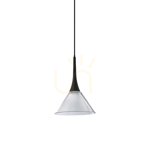 Verifica Lampă suspendată Ideallux Cocktail transparentă sticlă 15 cm LED 7W 353647