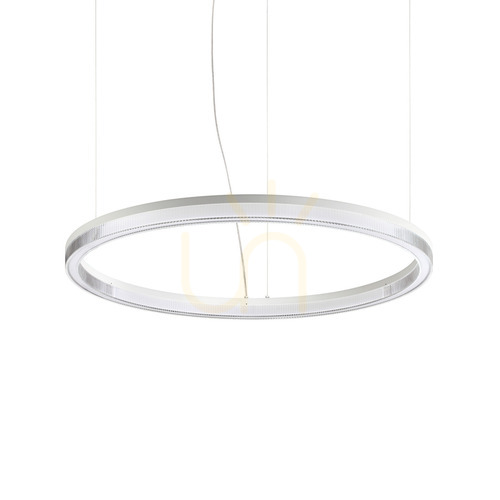 Verifica Lustră suspendată LED Ideallux CROWN albă Ø80 cm 43W 339146