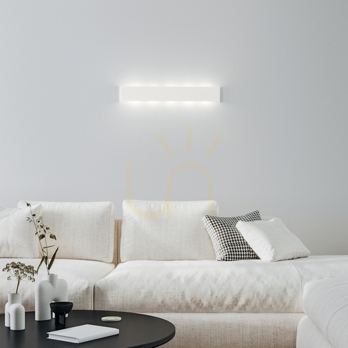 Verifica Aplică perete Ideallux DELTA albă aluminiu Ø110 cm 366777
