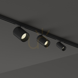 Spot pe șină LED Ideallux DEVA negru 8W 4000K aluminiu 370149 small 1