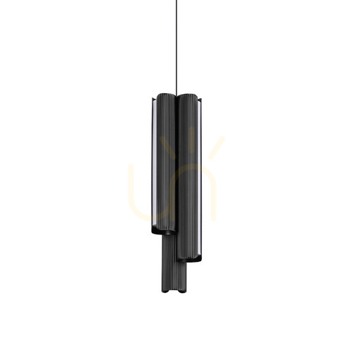Verifica Lampă suspendată Ideallux DORICA negru LED 27W 3 becuri Ø9,5 cm 366487