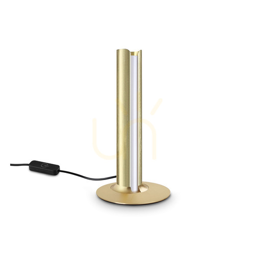 Verifica Lampă de masă Ideallux DORICA alamă LED 8W dimabilă Ø13 cm 362533