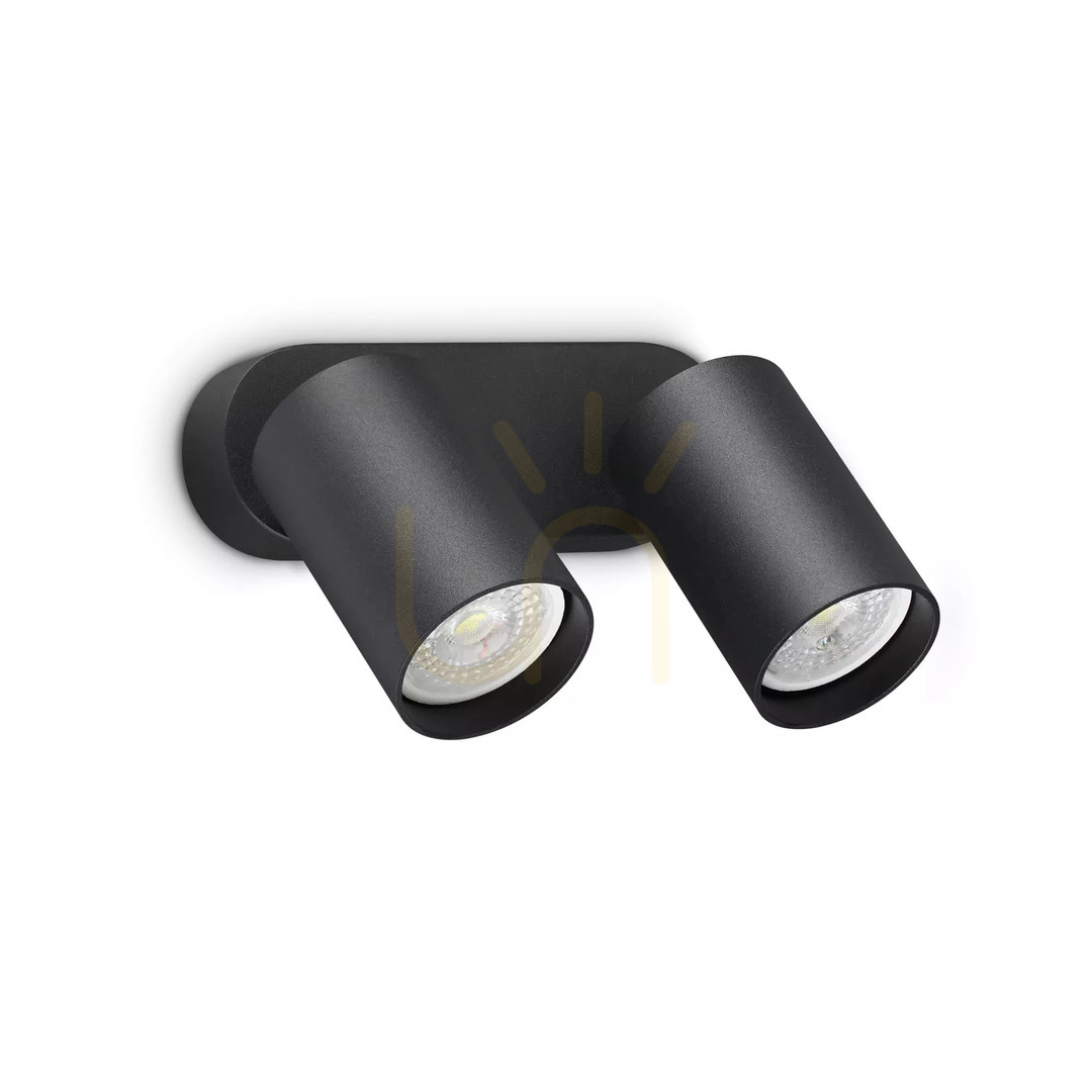 Vedere Aplica perete Ideallux Dynamite alb rotund GU10 2x28W 16,5 cm 367378 Aplica perete Ideallux Dynamite alb rotund GU10 2x28W 16,5 cm 367378