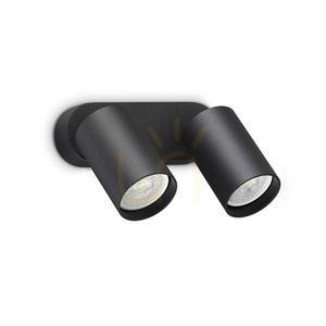 Aplica de perete Ideallux DYNAMITE 367385 neagra rotunda 2xGU10 Ø16,5 cm 0 Aplica de perete Ideallux DYNAMITE 367385 neagra rotunda 2xGU10 Ø16,5 cm small 0