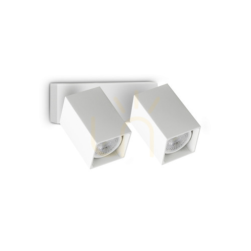 Verifica Aplica perete Ideallux Dynamite 371221 alb rotunda 2xGU10 metal Ø16,5 cm