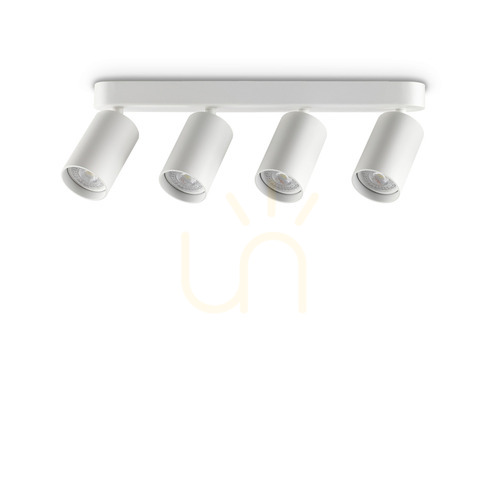 Verifica Plafond alb Ideallux Dynamite 4xGU10 metal/aluminiu 38,5 cm 371337