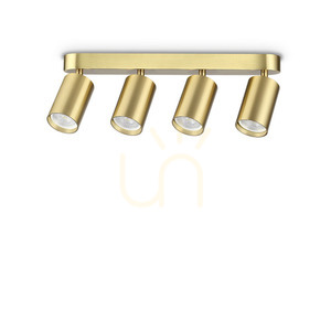 Plafond Ideallux DYNAMITE alamă 4xGU10 Ø38,5 cm 371351 small 0