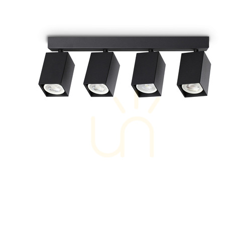 Verifica Plafond negru Ideallux DYNAMITE 371368, 4xGU10, Ø38,5 cm
