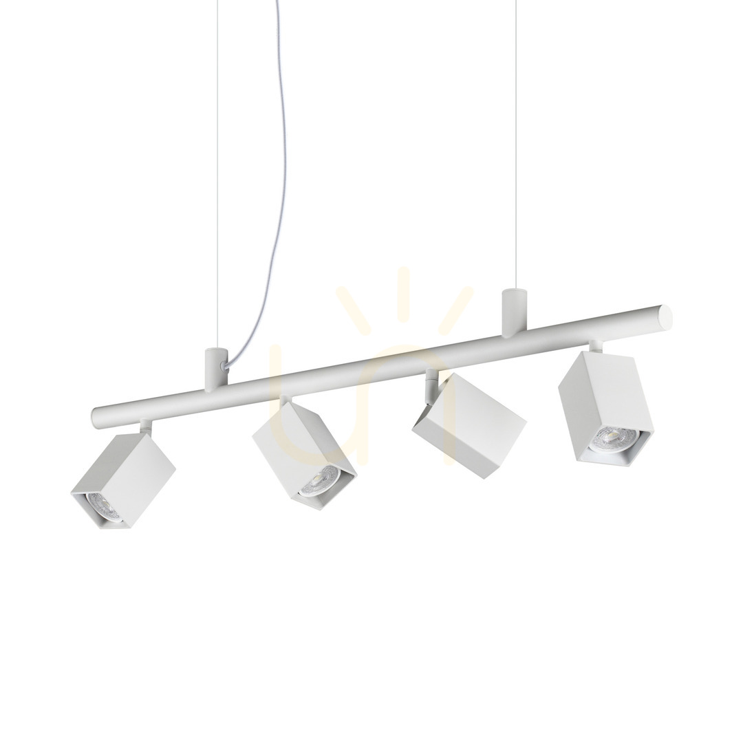 Verifica Lustră suspendată Ideallux Dynamite albă 4xGU10 Ø76 cm 367453 Lustră suspendată Ideallux Dynamite albă 4xGU10 Ø76 cm 367453