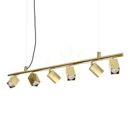 Verifica Lustră suspendată Ideallux Dynamite 371429 alamă 6xGU10 Ø115,5 cm