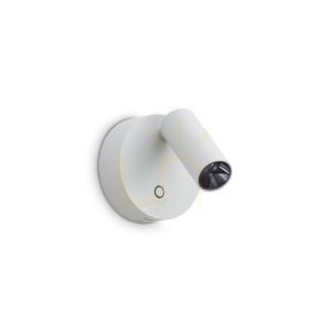 Aplică LED de perete Ideallux ELF albă 8,5 cm 3W 347479 small 0
