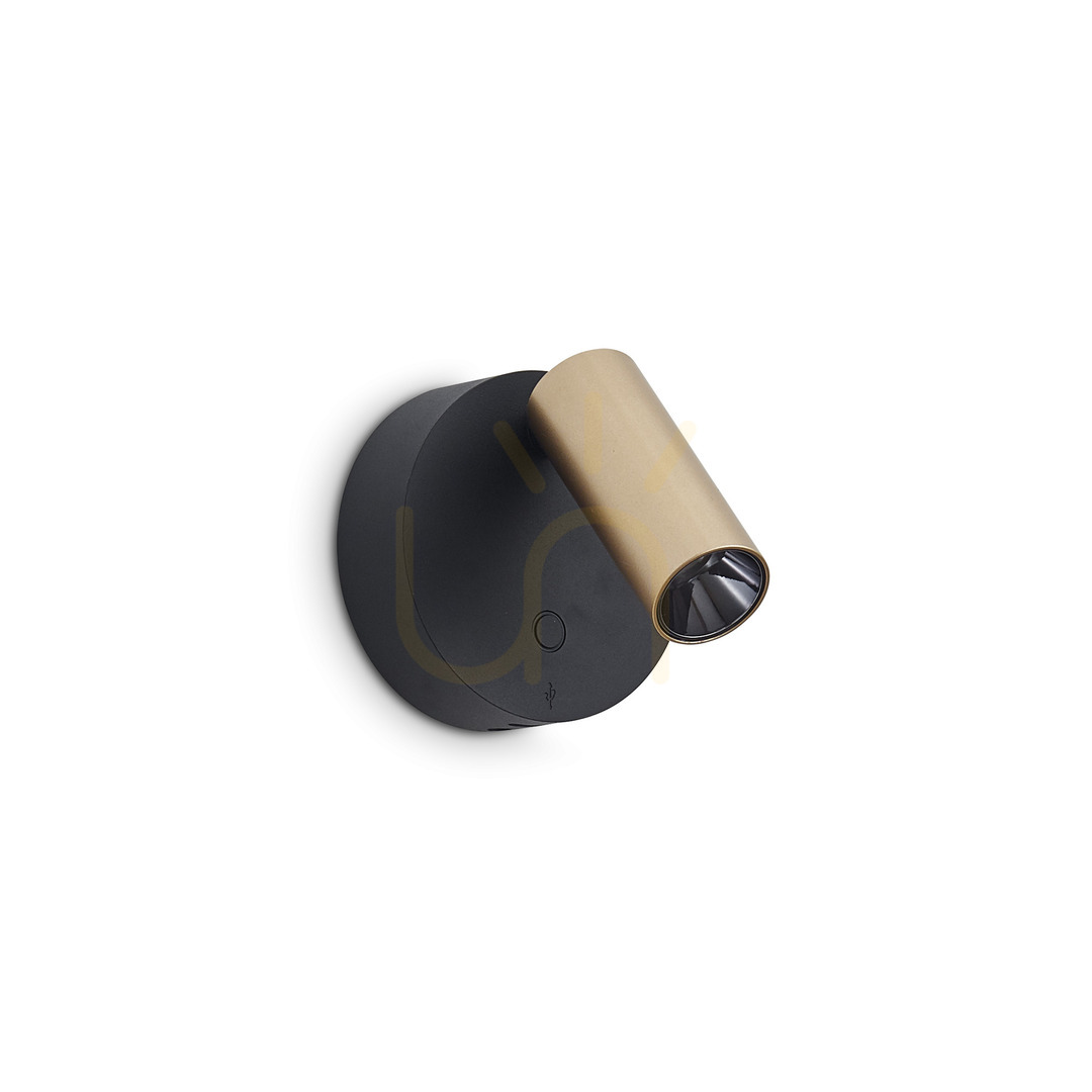 Verifica Aplică perete LED Ideallux ELF 347486 negru/auriu dimabilă 8,5 cm Aplică perete LED Ideallux ELF 347486 negru/auriu dimabilă 8,5 cm