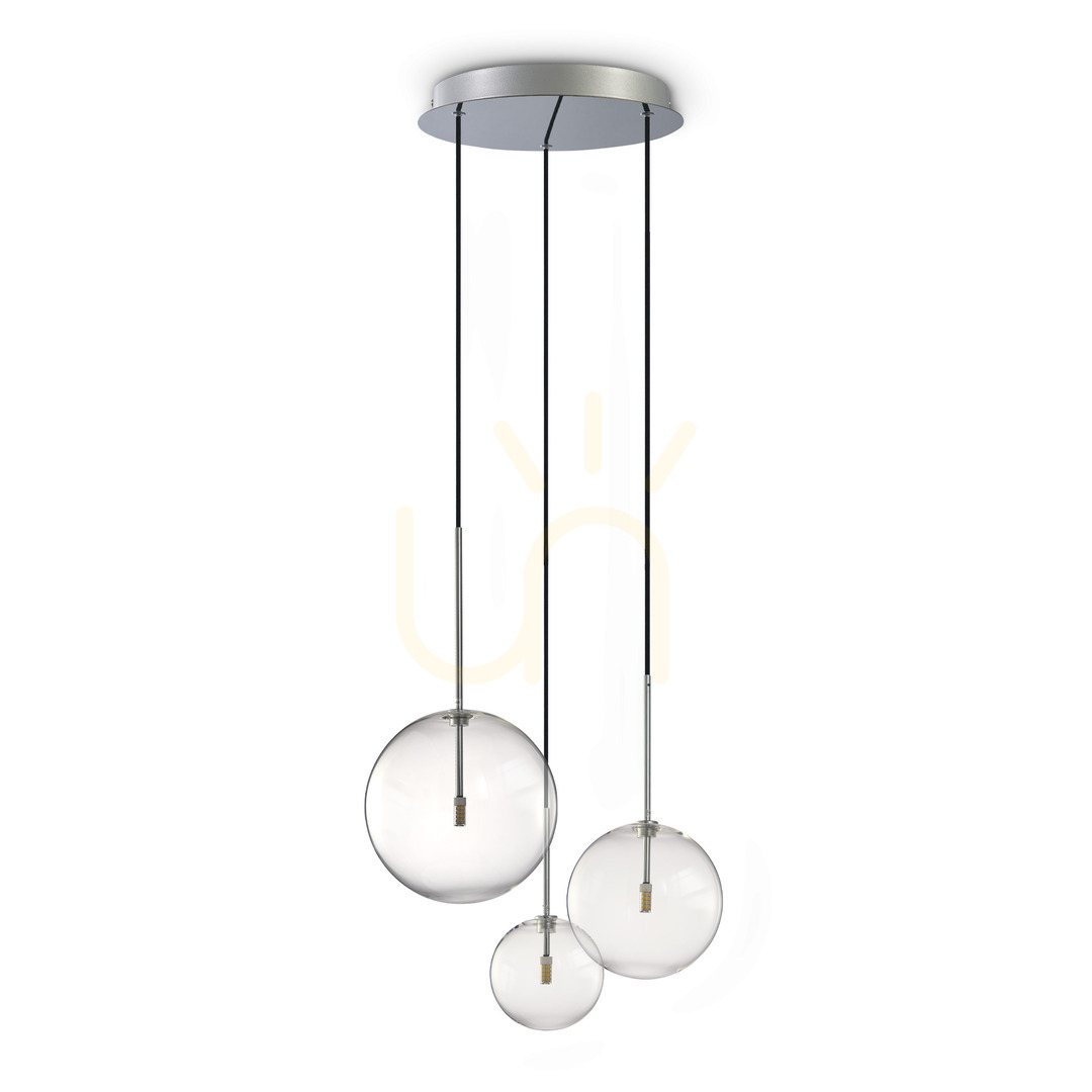 Verifica Lampă suspendată Ideallux Equinoxe crom 42 cm 3xG4 metal sticlă 339696 Lampă suspendată Ideallux Equinoxe crom 42 cm 3xG4 metal sticlă 339696