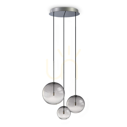 Verifica Lustră suspendată Ideallux Equinoxe 364834 crom sticlă 42 cm 3xG4