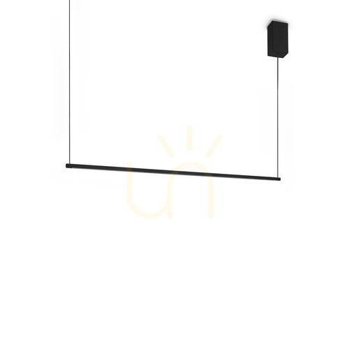Verifica Lustră suspendată Ideallux Essence negru LED 19W 3000K 115 cm 371825