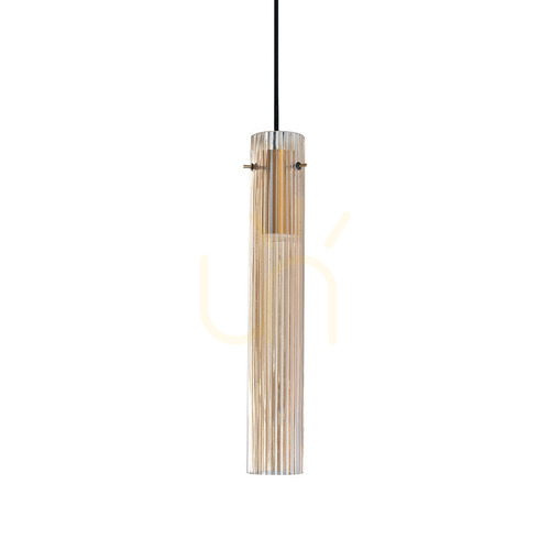 Verifica Lampă suspendată Ideallux FLAM 353890 LED 10W alamă sticlă Ø6,6 cm