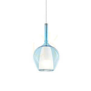 Lampă suspendată Ideallux KALIQUE albastră Ø18 cm E27 359960 small 0