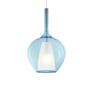Lustră suspendată Ideallux KALIQUE albastru E27 Ø28 cm 359588 small 0