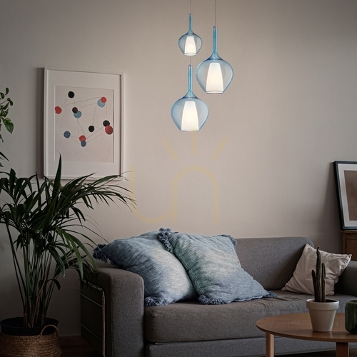 Verifica Lampă suspendată Ideallux KALIQUE albastru Ø18 cm E27 360041