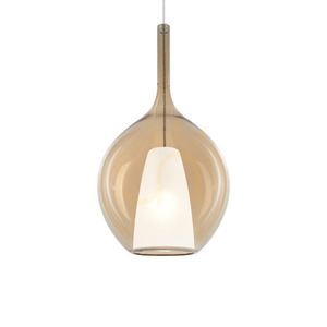 Lustră suspendată Ideallux KALIQUE chihlimbar sticlă E27 Ø28 cm 359632 0 Lustră suspendată Ideallux KALIQUE chihlimbar sticlă E27 Ø28 cm 359632 small 0
