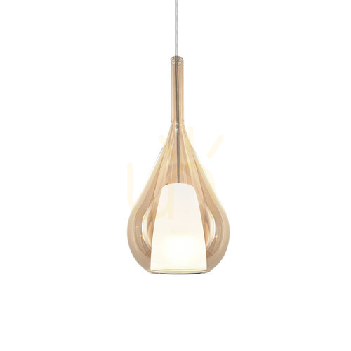 Verifica Lampă suspendată Ideallux Kalique chihlimbar sticlă Ø18 cm E27 360058