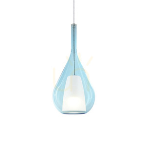 Lampă suspendată Ideallux Kalique albastru E27 Ø18 cm 360089 0 Lampă suspendată Ideallux Kalique albastru E27 Ø18 cm 360089 small 0