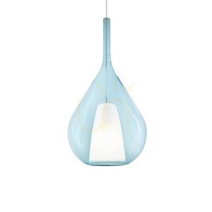 Lampă suspendată Ideallux Kalique albastră 28 cm E27 359816 small 0