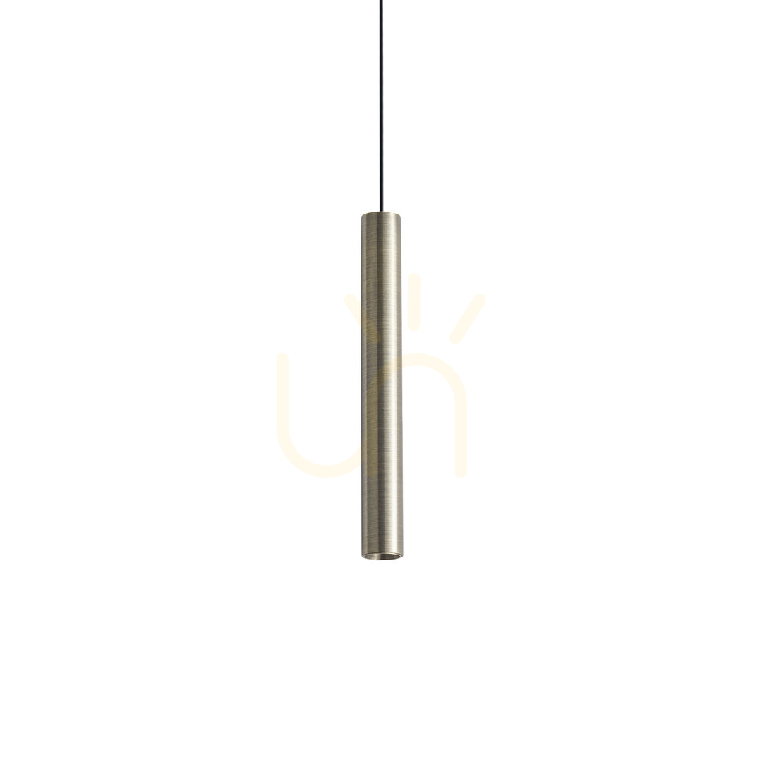 Verifica Lampă suspendată Ideallux LOOK alamă LED 11,5W 3000K Ø6 cm 371108 Lampă suspendată Ideallux LOOK alamă LED 11,5W 3000K Ø6 cm 371108