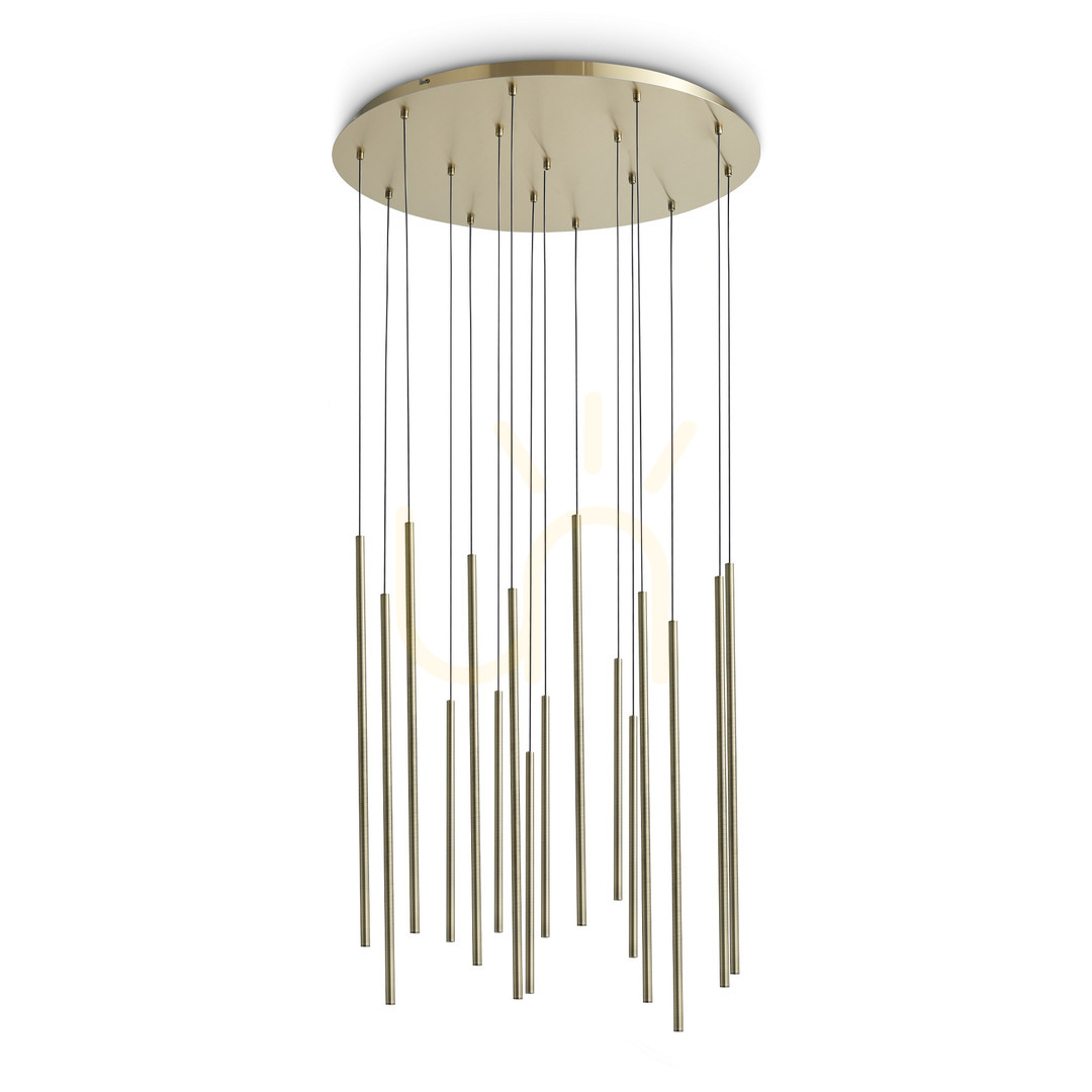 Verifica Lustră suspendată Ideallux LOOK alamă sticlă LED 16x31W 3000K Ø70 cm 371153 Lustră suspendată Ideallux LOOK alamă sticlă LED 16x31W 3000K Ø70 cm 371153