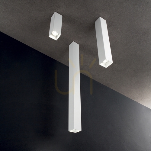 Verifica Plafond spot cilindric Ideallux LOOK alb GU10 Ø6x75 cm 367552