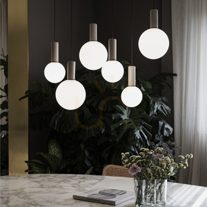 Lampă suspendată Ideallux ODEON albă LED 39W 88 cm 349220 small 1