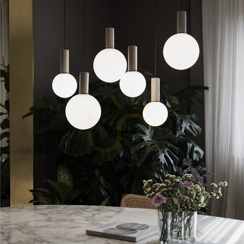 Verifica Lustră suspendată Ideallux ODEON albă LED 39W 57 cm 349237
