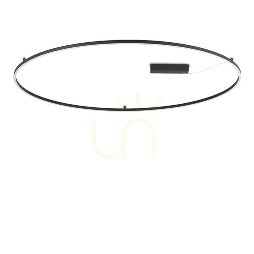 Verifica Plafond LED Ideallux Oracle Slim negru 150 cm 3000K 81W 370316